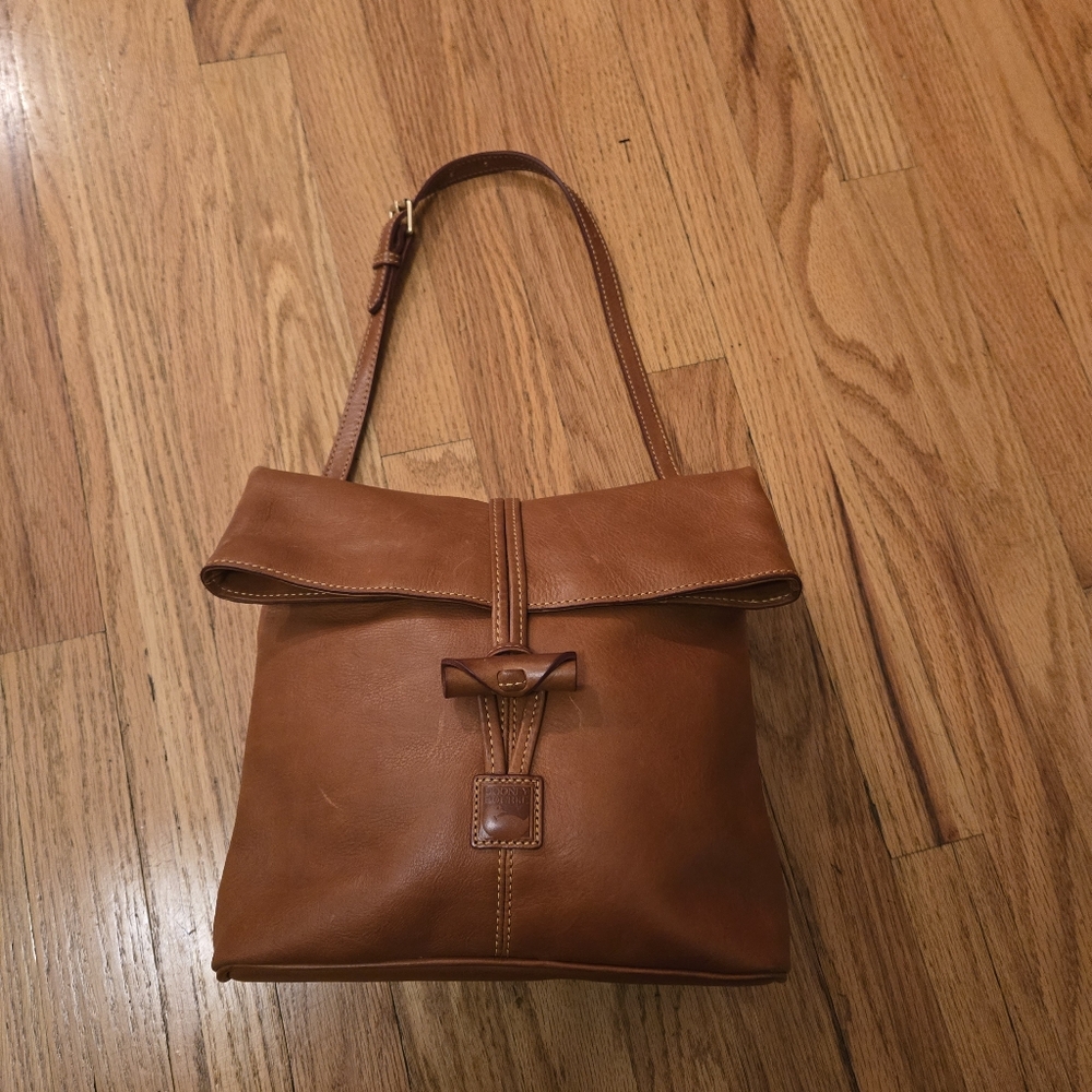 Dooney and Bourke Florentine Leather Medium Tossle Handbag Purse